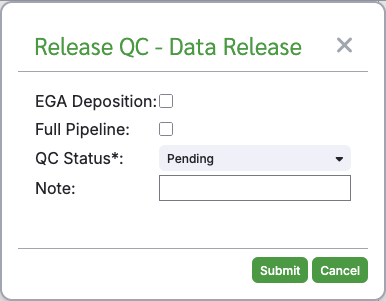 Release QC Dialog